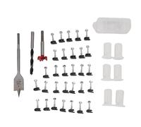 Kit de routage de câbles |Forets de 1 pouce et 5/16 pouces pour passage mural |Clips de fil et œillets pour un câblage soigné/VR/Maison (White)