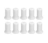 Kit de routage de câbles Respicefinem pour Alimentation de câble en Silicone à Travers Les bagues Passe-Fil Mural 0 75 Pouces de diamètre Noir 10 pièces (Blanche)