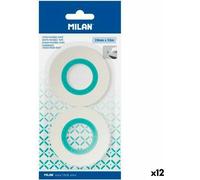 Kit de rubans adhésifs Milan Transparent 19 mm x 33 m 2 pièces (12 pièces)