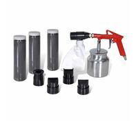 Kit de Sablage à Air - vidaXL - 3 Bouteilles - 4 Buses - 850 ml