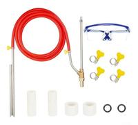Kit de sablage humide pour nettoyeurs haute pression avec composants en laiton en acier inoxydable et tuyau renforcé de 3 m