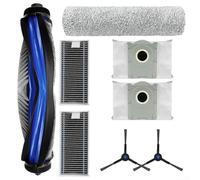 Kit de sac à poussière pour aspirateur Ecovacs X8 Pro et Omni Robot aspirateur avec filtres et balai à rouleau pour améliorer la collecte de la poussière et le nettoyage