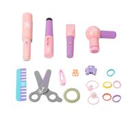 Kit De Salon De Coiffure Enfant Jouet | Jouet Éducatif en Bois pour Apprendre à Coiffer | Ensemble Salon de Coiffure pour Filles | pour Filles Garçons À Partir De 3 Ans Maison École Garderie Fête