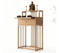 Kit de sanctuaire bouddhiste et d'autel en bois massif avec tiroir, autels de prière pour petits espaces, table de méditation