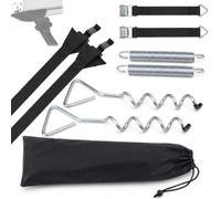 Kit de Sangle Tempête pour Auvent de Caravane avec Ancrages en Spirale