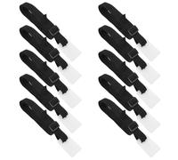Kit de Sangles 30 Pièces pour Enrouleur de Couverture Solaire Piscine | Nylon et Plastique, Plaques de Fixation Boucles et Clips, pour Piscine hors Sol et Usage au Jardin