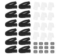 Kit de sangles de fixation pour bâche solaire de piscine, 1,8 m en nylon et plastique, réglable, avec boucles et plaques, pour installation de rouleau de bobine de piscine