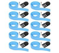 Kit de Sangles de Fixation pour Enrouleur de Couverture Solaire, 10 Pièces | Polyester et Plastique, Compatibilité Bord de Bâche et Tambour, Ouverture Rapide, Usage Quotidien