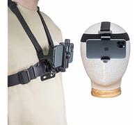 Kit de sangles de poitrine et de tête ZCMobile pour vlogs/POV - Compatible avec iPhone, Samsung, Google, GoPro, AKASO, DJI Osmo Action