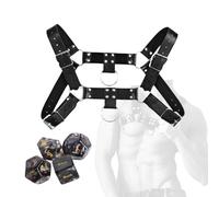 Kit de sangles de soutien dorsal 2 pièces pour le yoga, aide à la posture pour le dos dans les studios de yoga, en cuir noir