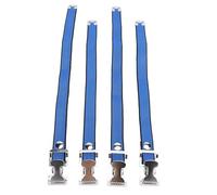 Kit de sangles d'échasses pour cloison sèche, en nylon flexible avec boucle en alliage d'aluminium, bande de pied réglable pour échasses et outils de cloison sèche, 4 pièces (bleu)