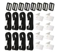 Kit de Sangles pour Enrouleur de Bâche Solaire de Piscine, Plastique Noir | Enrouleurs Enterrés, Simple à Utiliser et Portable, Accessoire de Fixation pour Couverture Solaire