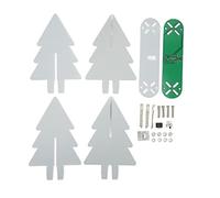 Kit de Sapin de Noël électronique, kit de Pratique de Soudure DIY 3D à lumière LED dégradée, Montage de Circuit coloré alimenté par USB pour la décoration des fêtes et (Verte)