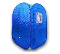 Kit de sauna à domicile, Tente de sauna portative, spa pliable for tout le corps for une personne for la thérapie détox sans vapeur de sauna(Blue-No steamer)