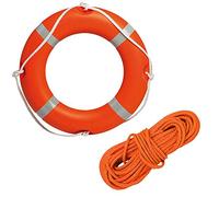 Kit de sauvetage annulaire Donut approuvé avec 30 m de dessus orange de 8 mm pour bateau sauvetage mer piscine bain