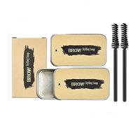 Kit de savon à sourcils 2 pièces, savon coiffant pour sourcils, gel pour sourcils 4D Gel fixant les sourcils longue durée