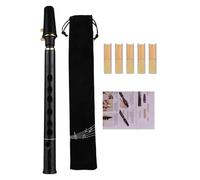 Kit de saxophone de poche - Instrument à vent avec étui, instrument à vent en bois portable, saxophone à 8 trous, outil d'entraînement pour musiciens et débutants, instrument à vent en bois avec