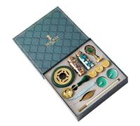 Kit de Sceau de Lettre - Ensemble Complet de Cire à Cacheter Avec Granulés, Cuillère Chauffante à Perles Pour Enveloppes
