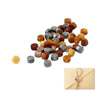 Kit de sceau de pour sceau de cachet octogonal, à cacheter pour enveloppes, perles de lettres, granulés de pour invitations de mariage, travaux manuels