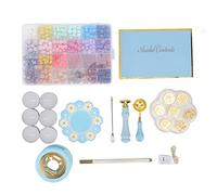 Kit de scellage de cire 24 couleurs diy fabrication de kit de cuillère lustre invitations artisanat rétro