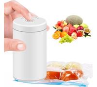 kit de scellage sous vide 2 en 1 avec compresseur d'air pour aliments, mini-sous vide pour cuisine avec 3 buses à pompe à air - QUICKSEAL Pro