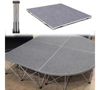 Kit de scène modulaire portable - Pliable détachable 1,2 x 1,2 m Mini plate-forme de scène légère pour mariages, événements à l'église, salles d'exposition