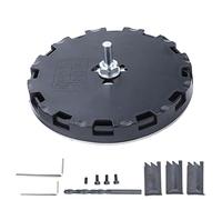 Kit de scie à trou réglable de 45 à 130 mm de diamètre triple lame Bit de forage de menuiserie pour cloison sèche en contreplaqué Plastique en plastique Projets de bricolage ABS
