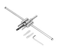 Kit de scie à trous circulaires réglable, foret pour bois destiné à la découpe de trous ronds, scie à trous à diamètre réglable avec pointes en carbure, outil de bricolage pour le (40-300MM)
