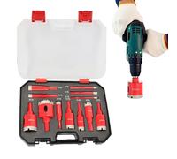 Kit de scie cloche pour carrelage - Équipement d'application à sec, ensemble résistant au glissement, module de coupe en céramique, système de perçage haute résistance | Pour les tâches de rénovation,