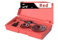 Kit De Scie Cloche Professionnelle Rouge - Ensemble De Forets For Le Travail Du Bois, For Cloisons Sèches, Luminaires Encastrés Et Bois(8pcs red)