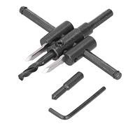 Kit de scie de coupe de trous de cercle réglable outil de bricolage de travail du bois à couper (30-120 mm)