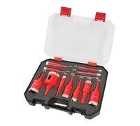 Kit de Scie Trou de Carrelage - Forets de Haute Précision, Coupe-Porcelaine Céramique, Ensemble d'outils Professionnel avec Coffret de Rangement | Ouvre-Trou Robuste Installation de Tuyau de Drainage