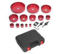 Kit de Scies Cloche Bimétal 17 Pièces, Perçage Lourd pour Bois Métal Plastique, avec Mallette de Transport
