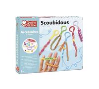 Kit de scoubidous porte cles - GRAINE CREATIVE - Kit bijoux - Blanc - Dès 6 ans