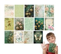Kit de scrapbooking vintage, papier d'album,Journaling Scrapbooking Papier artisanal en forme de papillon 3D - Album de découpe, journal, papier esthétique pour enseignants d'adolescents et d'enfants