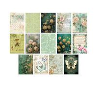 Kit de scrapbooking vintage, papier scrapbooking - Journalisation Scrapbooking Butterfly Craft Paper - Papier de scrapbooking esthétique pour la journalisation, le scrapbooking, l’artisanat, les agend