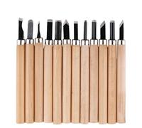 Kit de sculpture sur bois Ensemble D'outils De Sculpture 12 Pièces, Couteau À Découper For Le Travail Du Bois, Kit Burins, Artisanat, Ciseau For Débutants