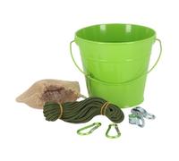 Kit De Seau En Métal à Poulies Pour Enfant - Vert - 1,65 L