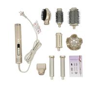 Kit de sèche-cheveux 8 en 1 avec brosse à air chaud, sèche-cheveux et fer à friser automatique, fer à friser automatique, brosse ionique, pour les occasions spéciales, les voyages
