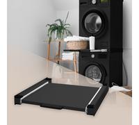 Cadre intermédiaire universel lave-linge cadre liaison extensible noir 60x60 cm