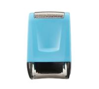 Kit de sécurité à rouler large pour identifier - Bleu - Défenseur de données avec recharges, bloqueur d'adresses, antivol et sécurité de la vie privée - Tampon à rouleau confidentiel