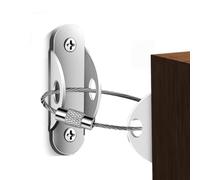 Kit de sécurité anti-basculement pour meubles - Fixation murale | Supports de sécurité robustes pour commode, armoire, bibliothèque, étagères