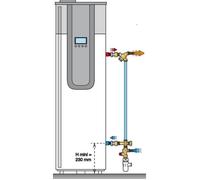 Kit de sécurité - Chauffe-eau thermodynamique - Groupe de sécurité et mitigeur thermostatique