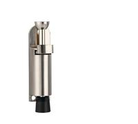 Kit de sécurité for porte télescopique, retenue à ressort, métal, position réglable, avec frein pied, cales for joint inférieur(Silver Large)