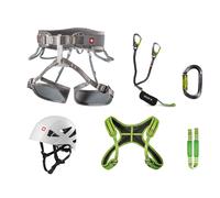 Kit de sécurité Ocun Via Ferrata Twist + Chest Shard gris argent/vert XS-M