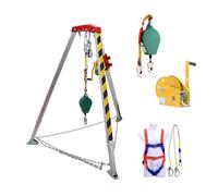 Kit de sécurité pour espace confiné avec harnais de sécurité pour treuil et dispositif anti-chute pour égout et travaux de tuyaux souterrains - OSHA Cliant Equint
