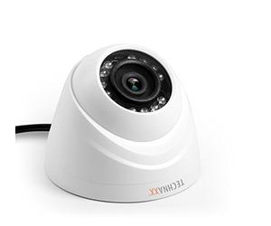 Kit de sécurité Technaxx Mini PRO HD 720p HDCVI/Koaxial, ensemble de surveillance avec récepteur et caméra dôme intérieure TX-49 - Détection de mouvement, vision nocturne - Idéal pour le système DAHUA