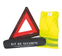 Kit de sécurité triangle + gilet jaune - 16481