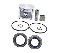 Kit de Segments de Piston 50 mm avec Joint d'huile, Compatible avec Les tronçonneuses 2071, 2171 et CS2171, et Comprenant Un circlip for axe de roulement à Aiguilles.