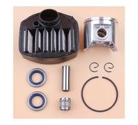 Kit de Segments Piston, Coussinets, Filtre à et Joints d'huile 47 mm Compatible avec 357, 359, 357XP, 2159, CS2156, CS2159, 537, 15, 73-02